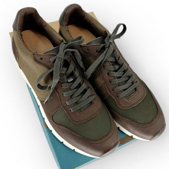 OTBT Men’s Leather Armada Sneakers in Coffee Bean NIB - size 10 - Picture 2 of 9